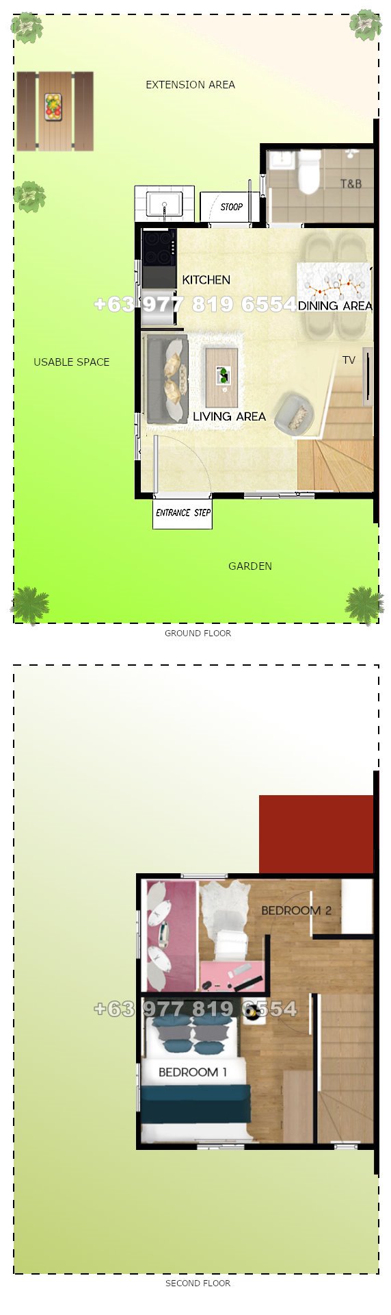 Criselle Floor Plan House and Lot in Lipa