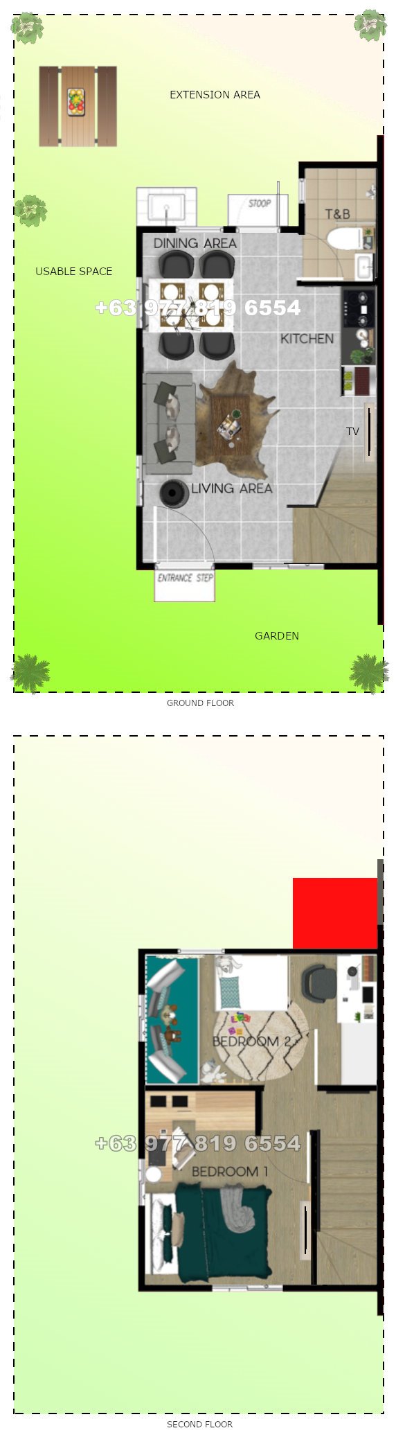 Ezabelle Floor Plan House and Lot in Lipa